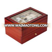 Custom Logo High-End 20 Slots Wooden Watch Packaging Box