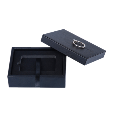 Small magnetically lid leather perfume gift packaging box for sale