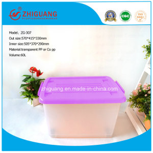 High Quality Plastic Products 60L Stackable Plastic Storage Box Packaging Box with Lids for Household Products